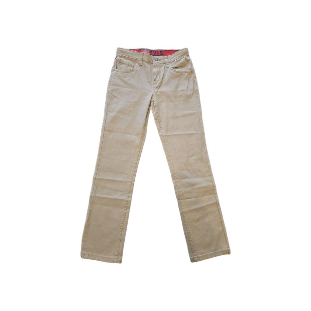 Levi's Boys 511 Stretch Twill Pants – Size 14 Regular – Harvest Gold/Khaki – New